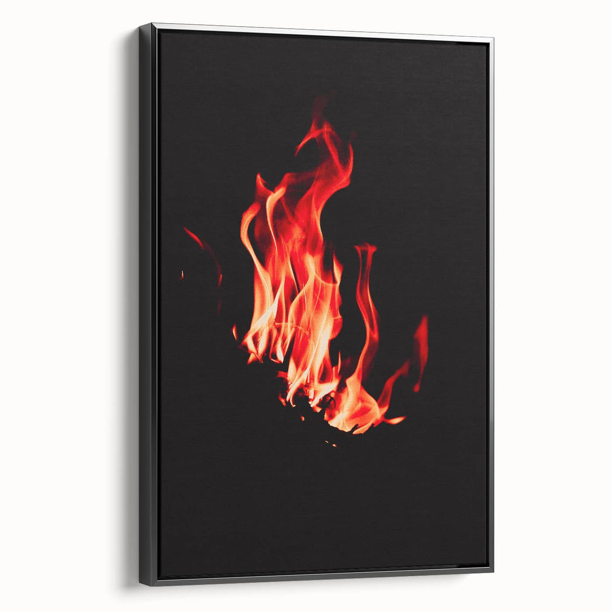 Black and white framed canvas depicting a vintage-style landscape with leafless trees, ideal for bedroom wall decor.
