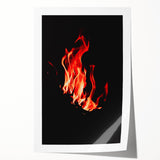 Extra large rolled print of a floral art design in autumn hues, ideal for art wall dining room or bathroom.