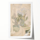 A Road Through a Wood - Romanticism Landscape Art Print