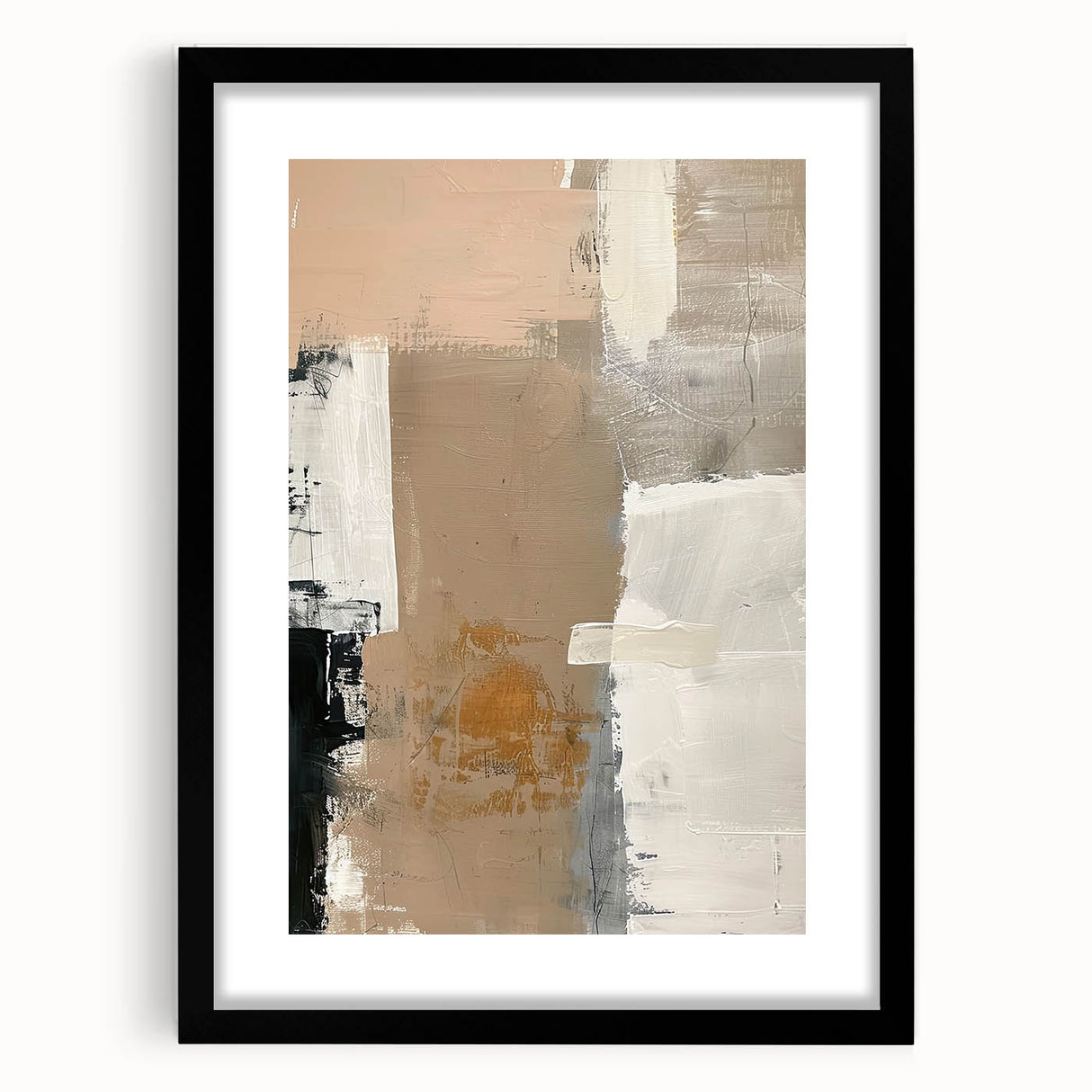 Elegant Dining Room Wall Art – Neutral Abstract Canvas Decor