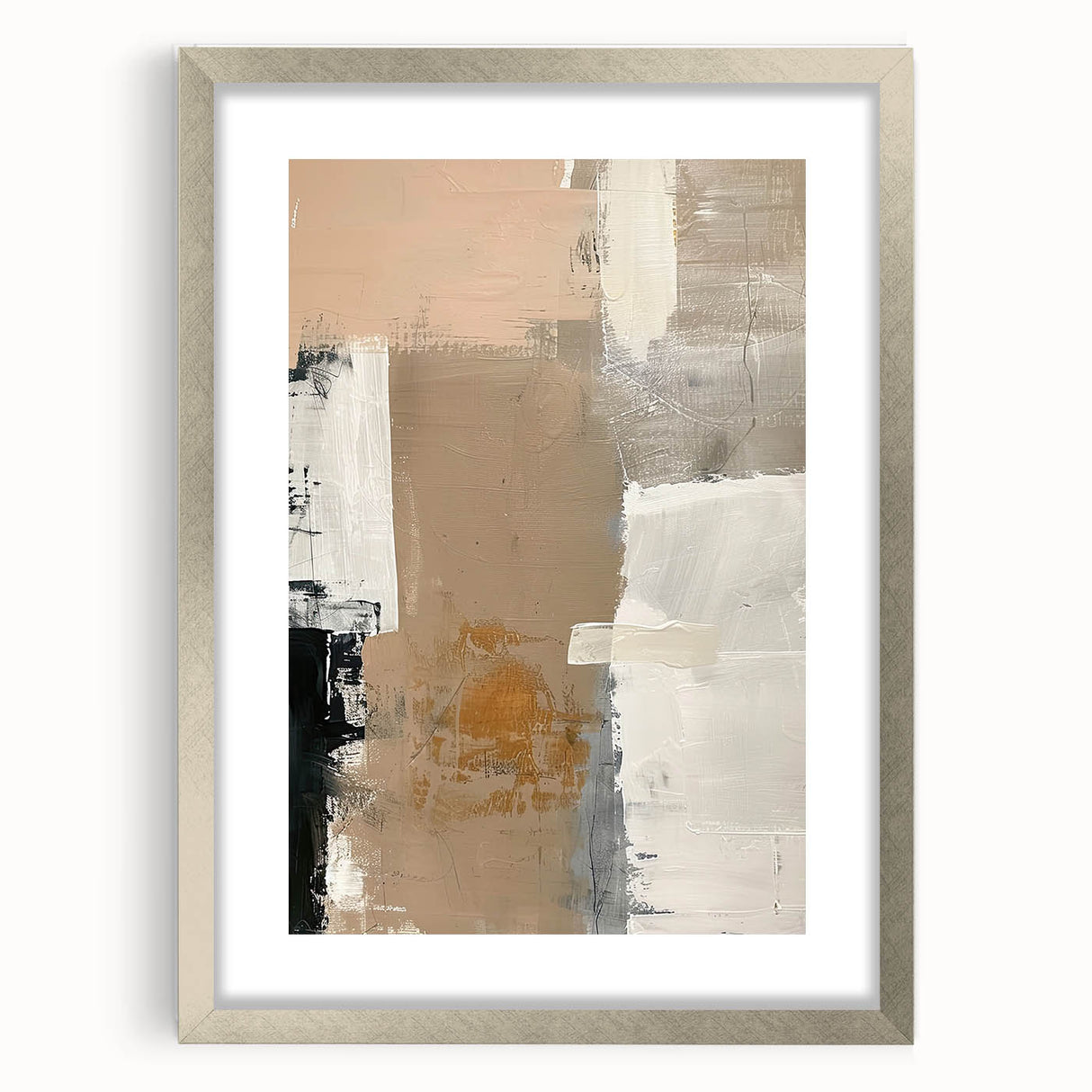 Elegant Dining Room Wall Art – Neutral Abstract Canvas Decor