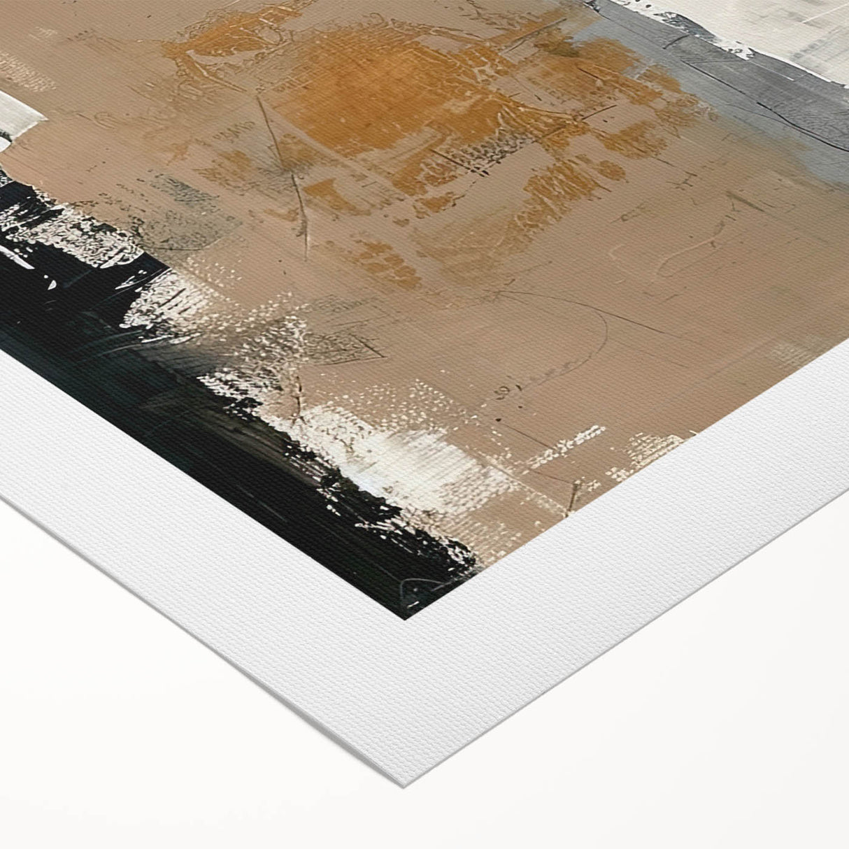 Elegant Dining Room Wall Art – Neutral Abstract Canvas Decor