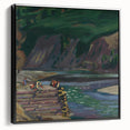 Expressionism Wall Art - River Scene in Dolný Kubín Landscape