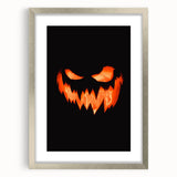 Textured abstract art print in earthy orange and brown tones, framed in silver, ideal for bedroom art.