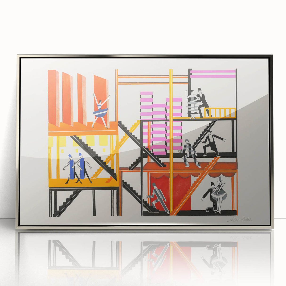 Theater Maquettes - Bold Abstract Modern Wall Art in Vibrant Colors