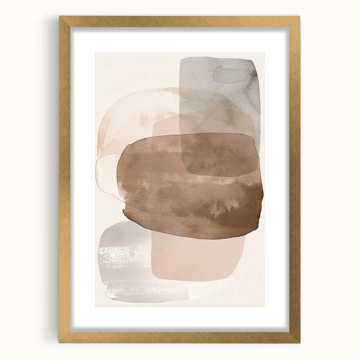 Soft Neutral Dining Room Wall Art – Minimalist Abstract Print