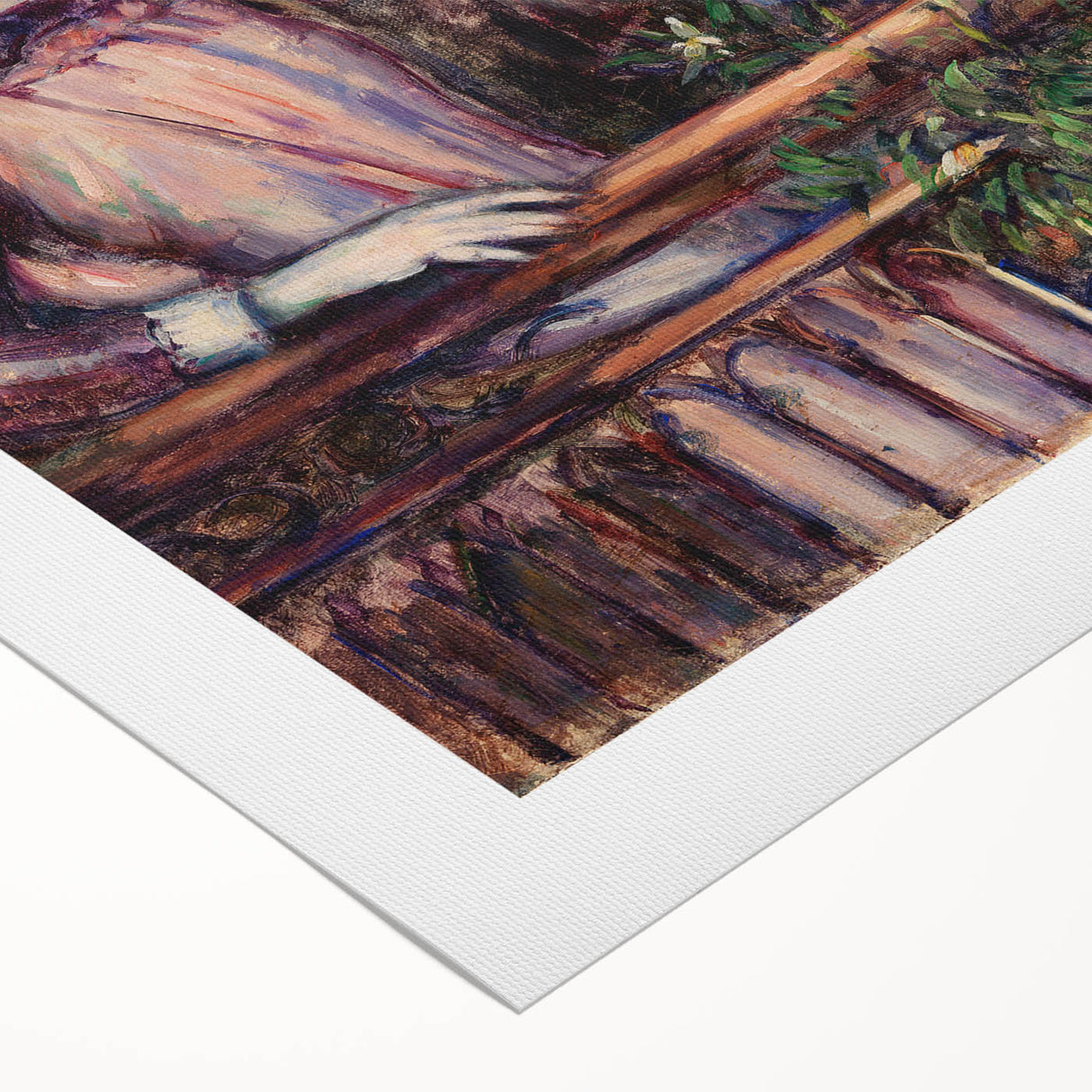 Impressionist Art Print - Girl with Birdcage by Paul Cézanne - Cézanne Wall Art