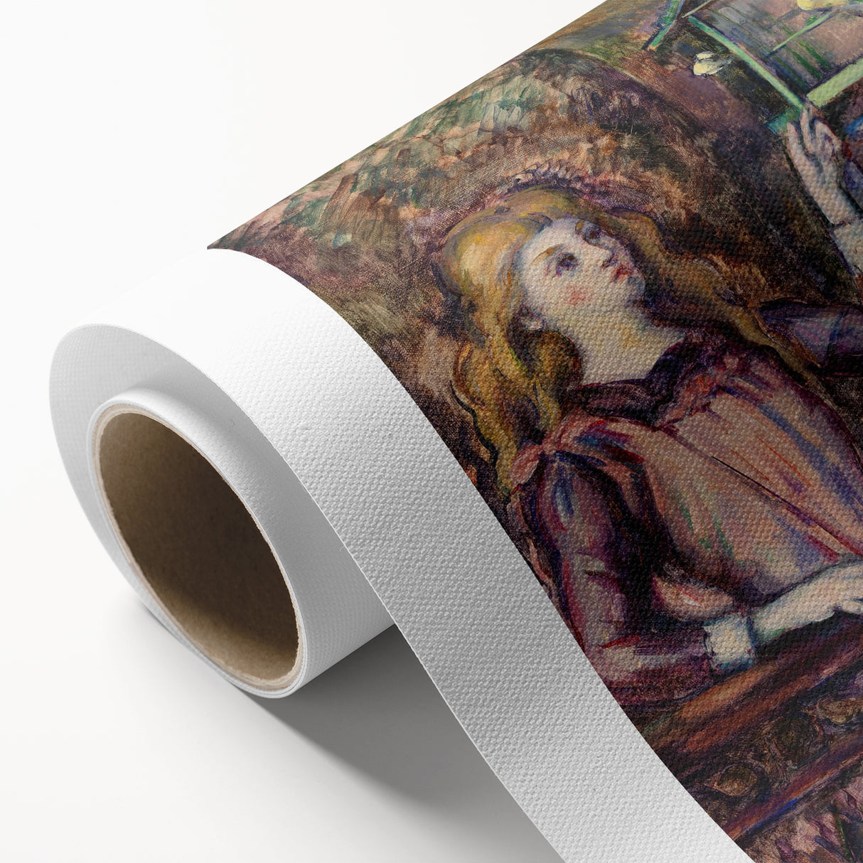 Impressionist Art Print - Girl with Birdcage by Paul Cézanne - Cézanne Wall Art