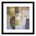 Abstract geometric frame in matte black, showcasing a modern design ideal for contemporary decor. The frame features sharp angles and clean lines, adding a sophisticated touch to any space.
