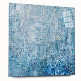 Abstract acrylic glass artwork displaying vibrant splatter patterns in assorted colors, showcased from a side view with decorative pins for mounting. This piece adds a modern touch to any decor, enhancing visual interest in contemporary spaces.
