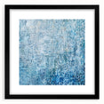 Abstract splatter art frame with a black mat, showcasing vibrant paint splotches in various colors, perfect for modern home decor or gallery displays.