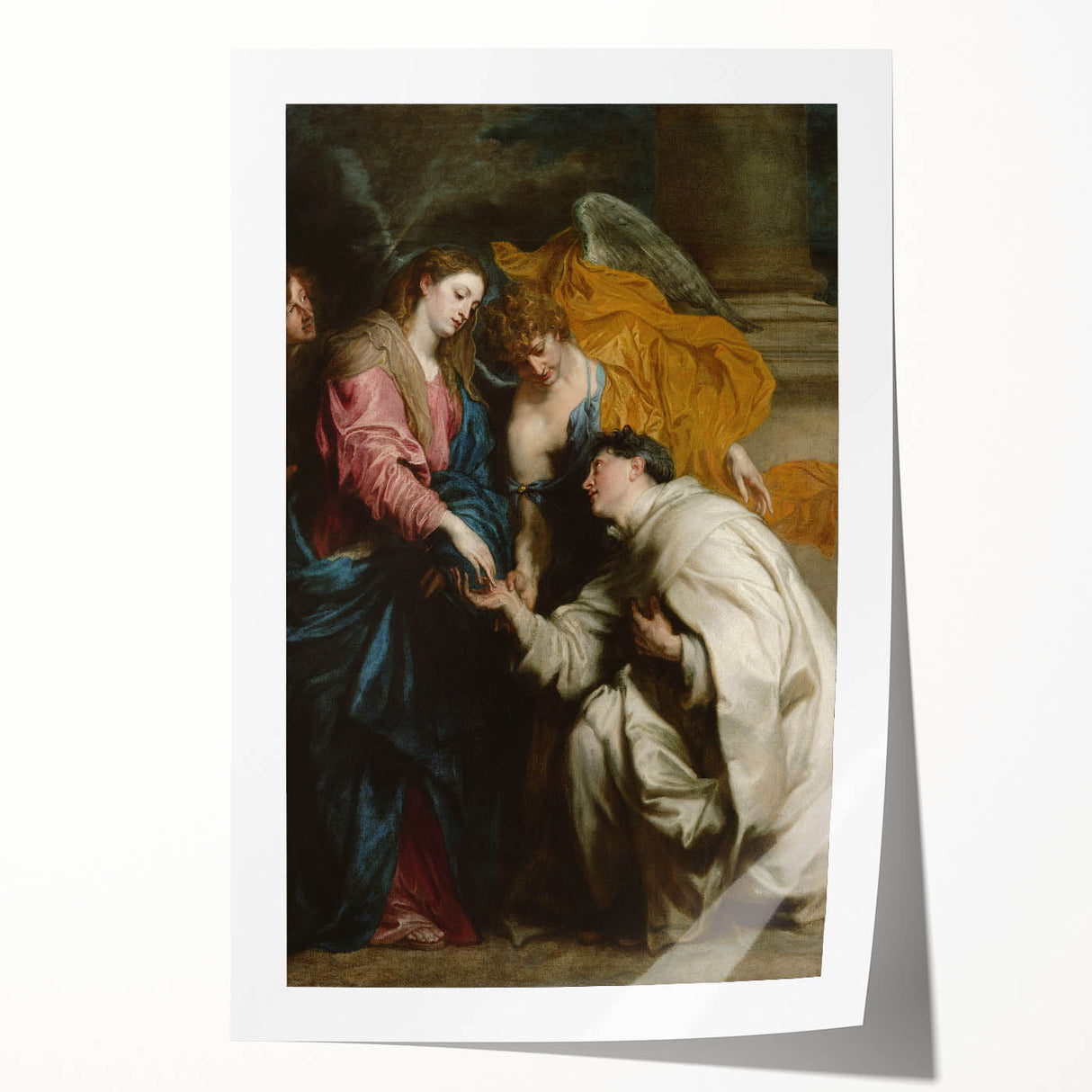 Baroque Art Floral Still Life - Classic Antique Print