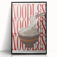 Large abstract wall art featuring swirling black and white patterns on acrylic, framed in black.