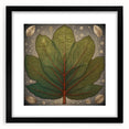 Framed wall art showcasing a vibrant floral and botanical design with a sleek black mat, perfect for modern home decor and enhancing interior aesthetics.