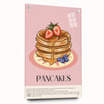 Acrylic print of assorted pastries in soft beige and cream tones, ideal for dining room decor.