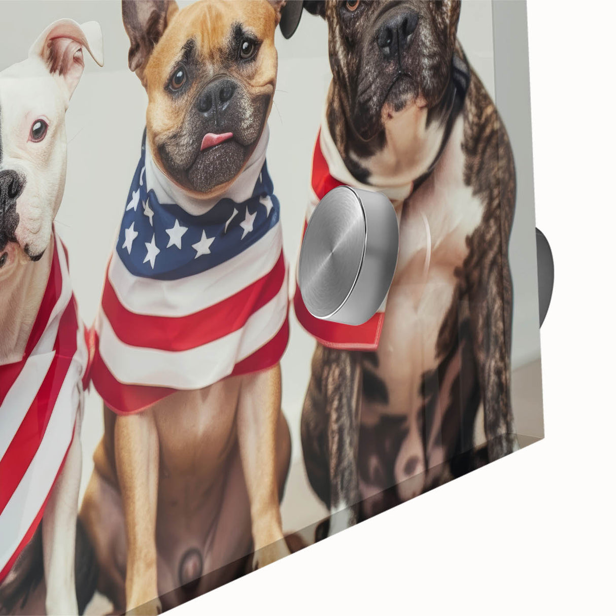 Patriotic Pups - Red, White, and Blue Wall Art