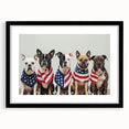 Patriotic Pups - Red, White, and Blue Wall Art