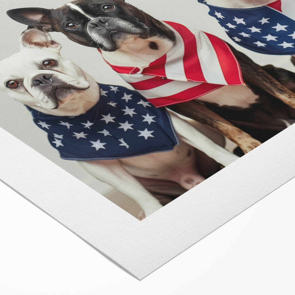 Patriotic Pups - Red, White, and Blue Wall Art