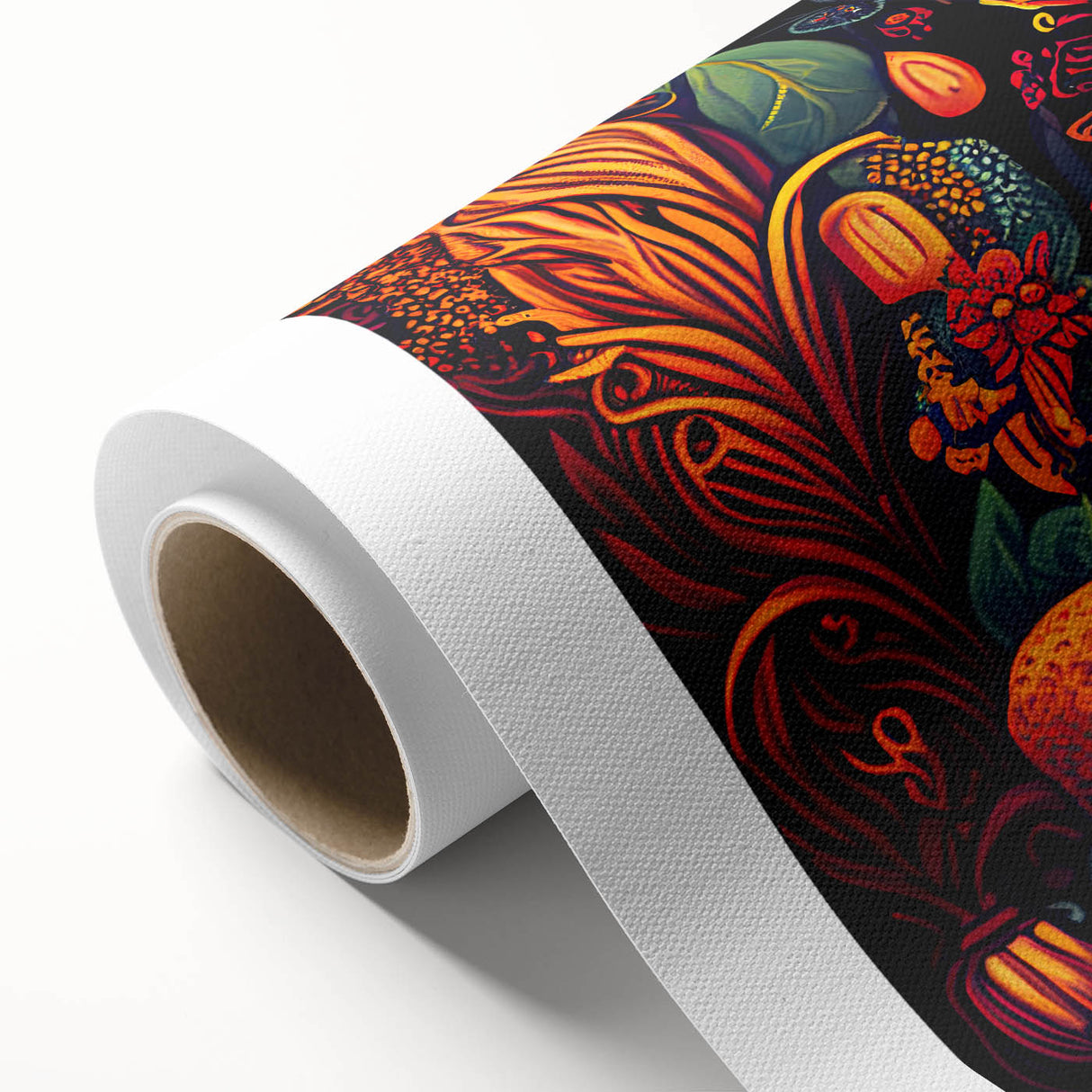 Floral Sugar Skull Tribute – Día de los Muertos Canvas Art