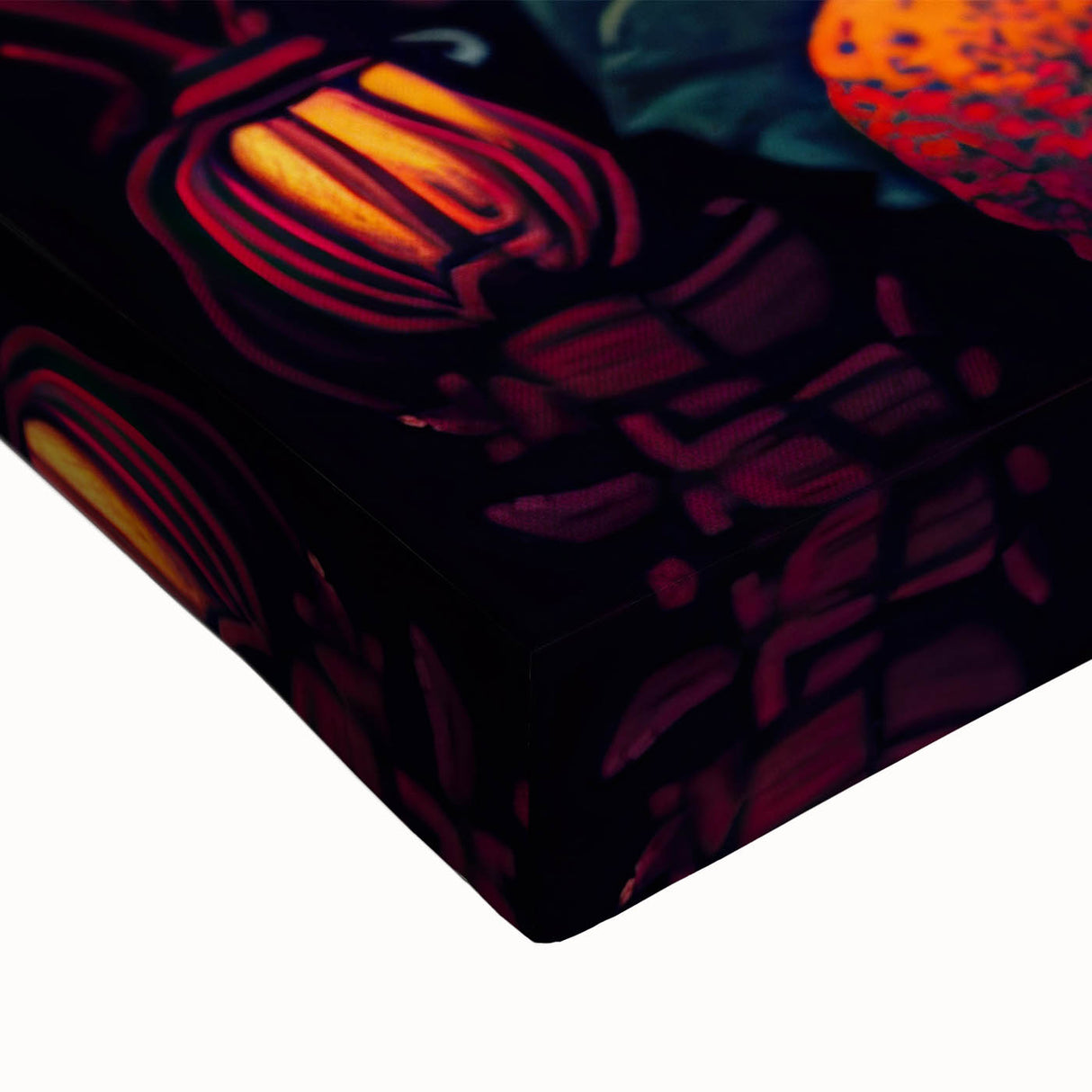 Floral Sugar Skull Tribute – Día de los Muertos Canvas Art