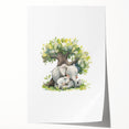Sleeping Elephants Girls Room Wall Art – Nursery Animal Print