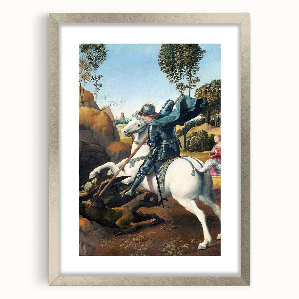 Renaissance Art Prints: Raphael's Saint George and the Dragon Decor