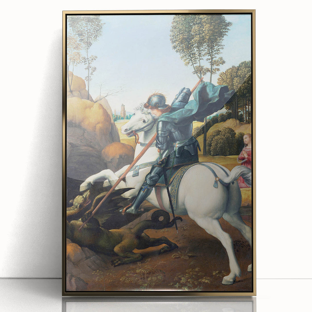Renaissance Art Prints: Raphael's Saint George and the Dragon Decor
