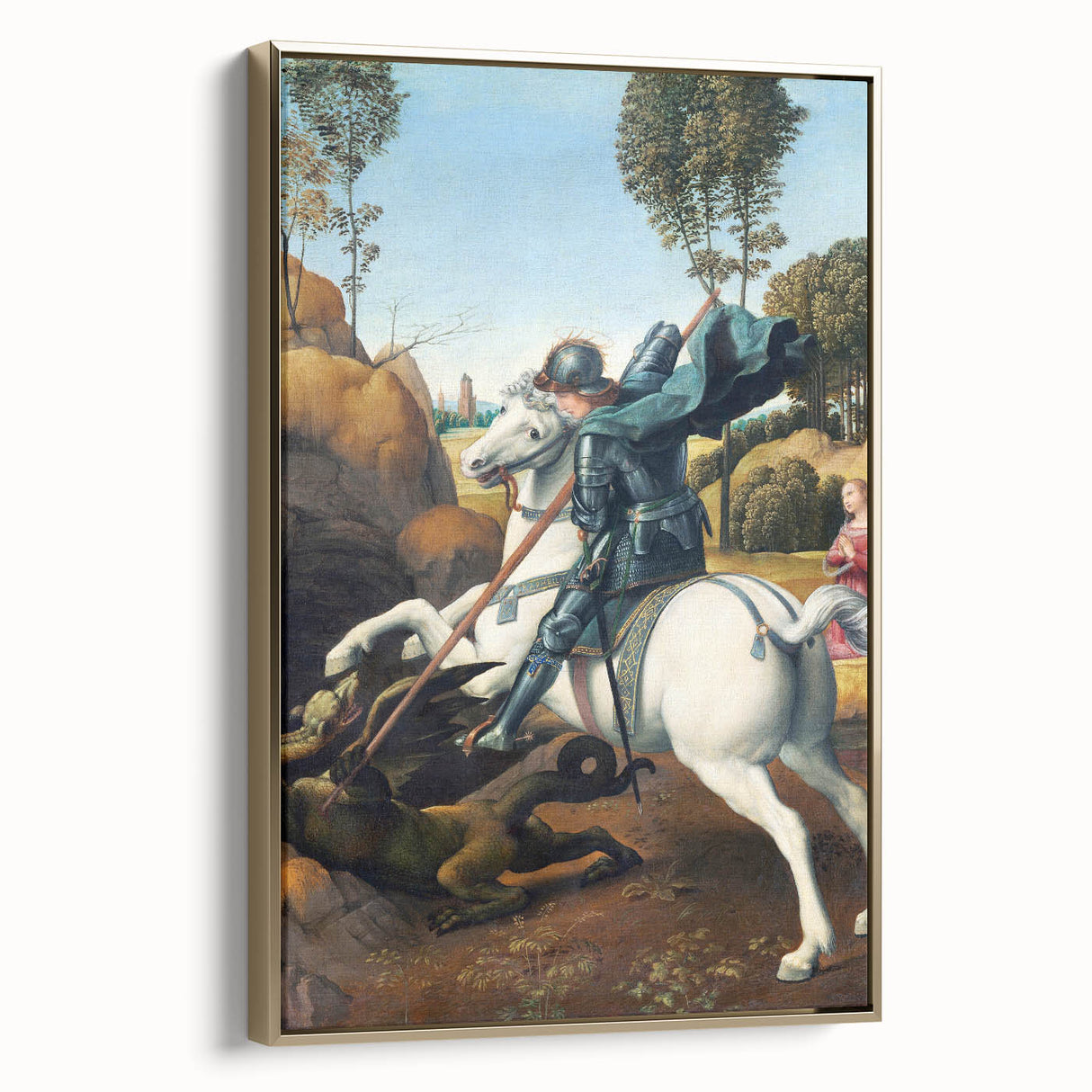 Renaissance Art Prints: Raphael's Saint George and the Dragon Decor