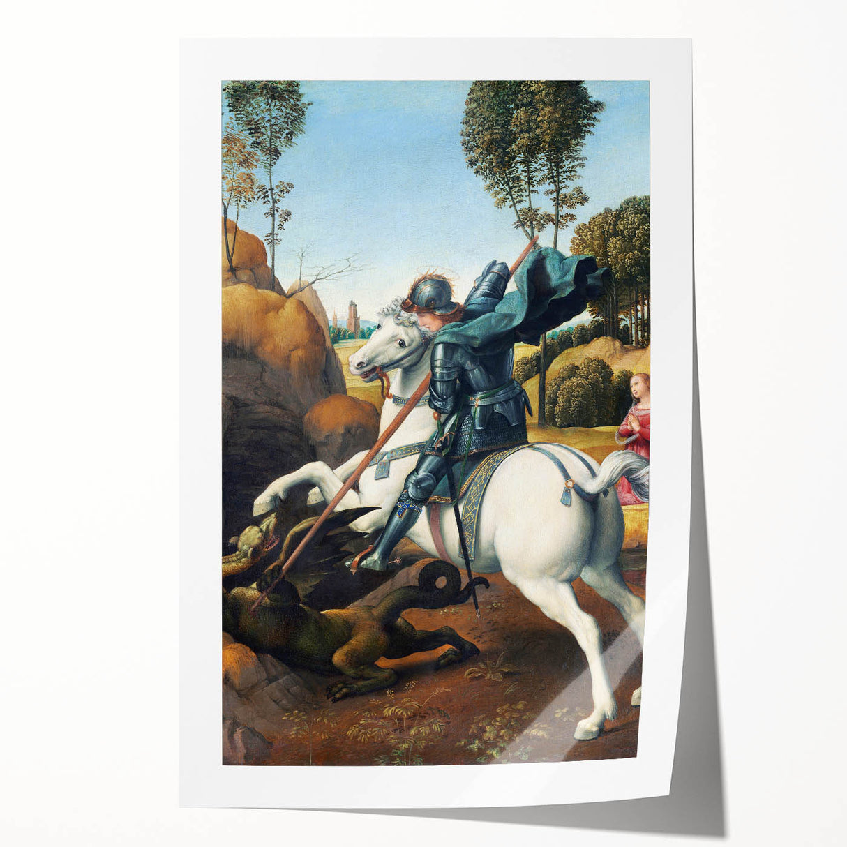 Renaissance Art Prints: Raphael's Saint George and the Dragon Decor