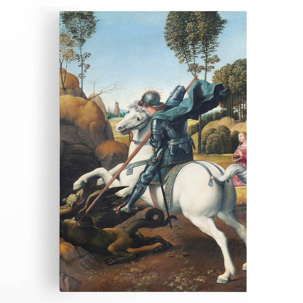 Renaissance Art Prints: Raphael's Saint George and the Dragon Decor