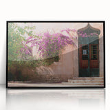 Large abstract wall art depicting Algerian scenery in muted earth tones on a framed acrylic.