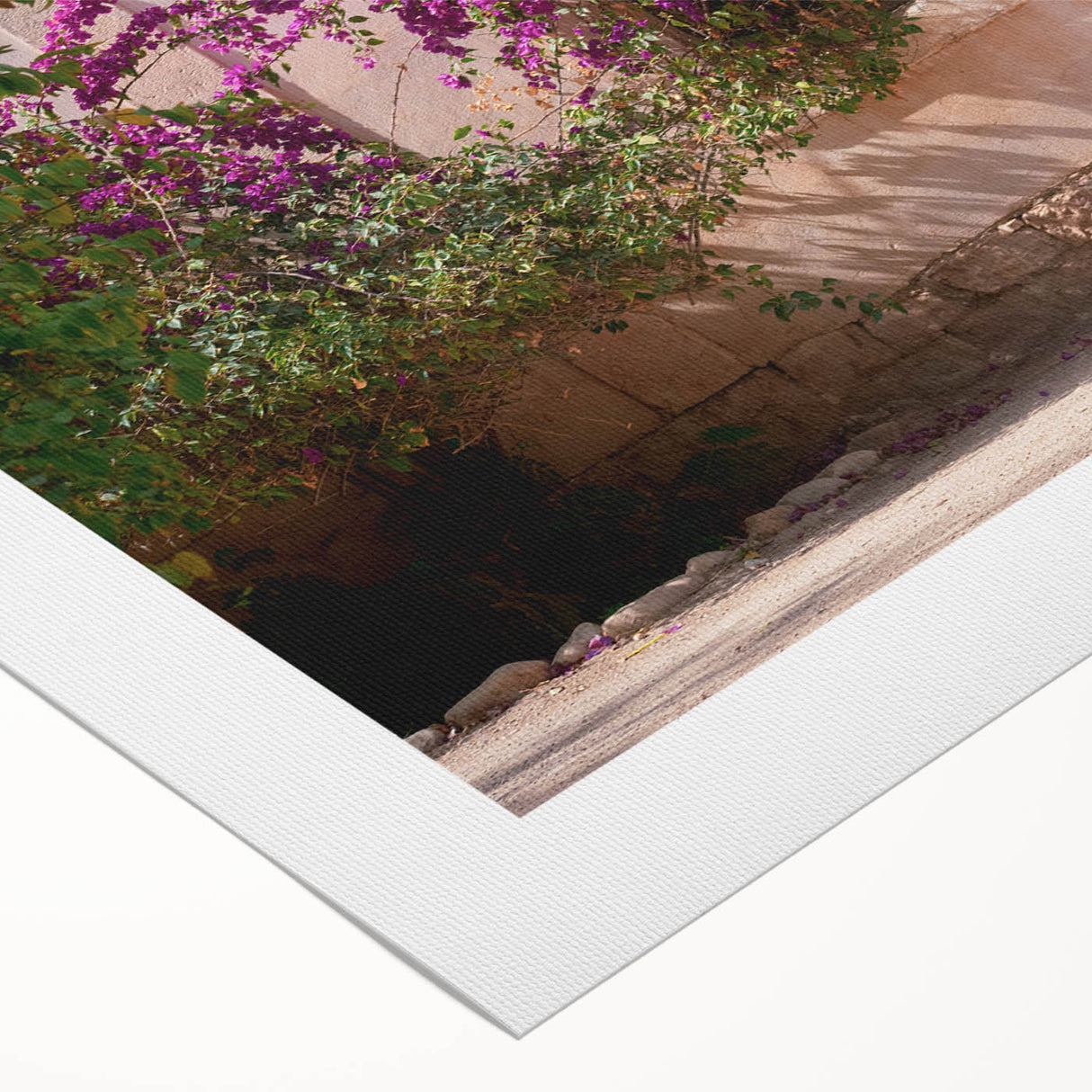 Art deco poster featuring Algerian scenery in muted earth tones on rolled canvas, suitable for dining room decor.
