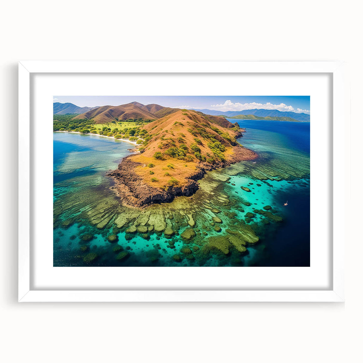 Extra large canvas featuring abstract art prints of Madagascar scenery in textured earth tones, suited for living room decor.