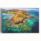 Black and white large art print of Madagascar scenery on stretched canvas, suitable for kitchen wall art.
