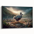 Black and white framed canvas of a Mauritius landscape, ideal for bedroom wall art in a vintage poster style.