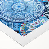 Art deco poster of a Moroccan landscape in muted earth tones on rolled canvas, suitable for dining room wall art.