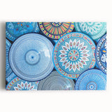 Black and white photograph of a Moroccan landscape on stretched canvas, suitable as large kitchen art.