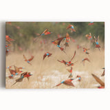 Large black and white photograph of Namibian landscape on stretched canvas, ideal for kitchen wall art.
