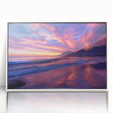 Acrylic print of a South African scenery in art deco style, featuring muted earth tones, ideal for modern art wall decor.