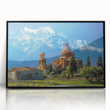 Large abstract wall art featuring a mid-century modernist design in black and white tones, acrylic framed.