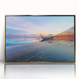 Large art print of an Indonesian landscape in muted earth tones on framed acrylic, ideal for modern art wall decor.