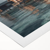 Art deco poster featuring a Malaysian landscape in muted earth tones on rolled canvas, suitable for dining room decor.