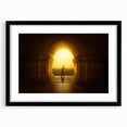 Abstract art print depicting colorful, textured scenery of Myanmar on an extra large canvas, ideal for living room decor.