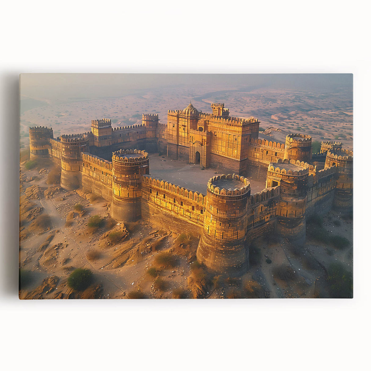 Black and white stretched canvas of a scenic view in Pakistan, ideal for kitchen wall art.