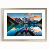 Textured abstract art print of Alberta scenery in muted earth tones, framed with a silver mat, suitable for bedroom decor.