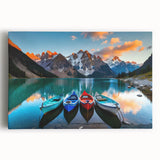 Black and white photograph of Alberta, Canada scenery on large stretched canvas, suitable for kitchen wall art.