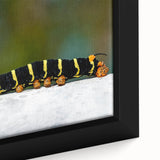 Extra large framed canvas featuring a textured depiction of a Caribbean Martinique scenery in vibrant colors.