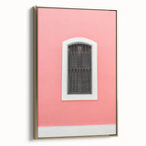 Framed canvas depicting a serene Puerto Rican landscape in vintage poster style, with a dominant black and gold color scheme.