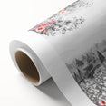 Art Deco poster of Paris scenery in pastel shades on rolled canvas, ideal for nursery wall art.