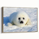 Framed canvas depicting a vintage-style Greenland landscape in muted green and black tones, ideal for bedroom wall art.